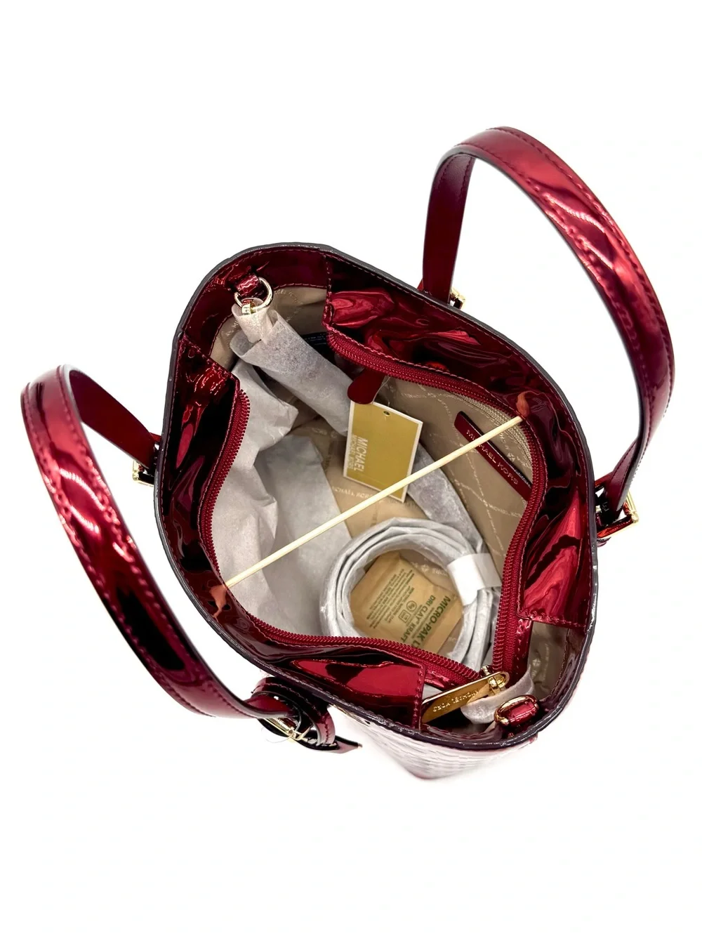 Michael Kors Jet Set Travel XS TZ Tote Bag Cherry